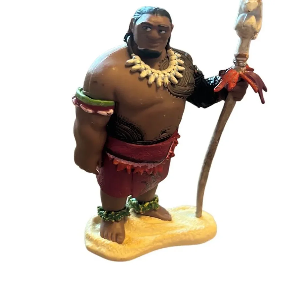 Disney Moana Maui Figure With Staff Toy Collectible‎
